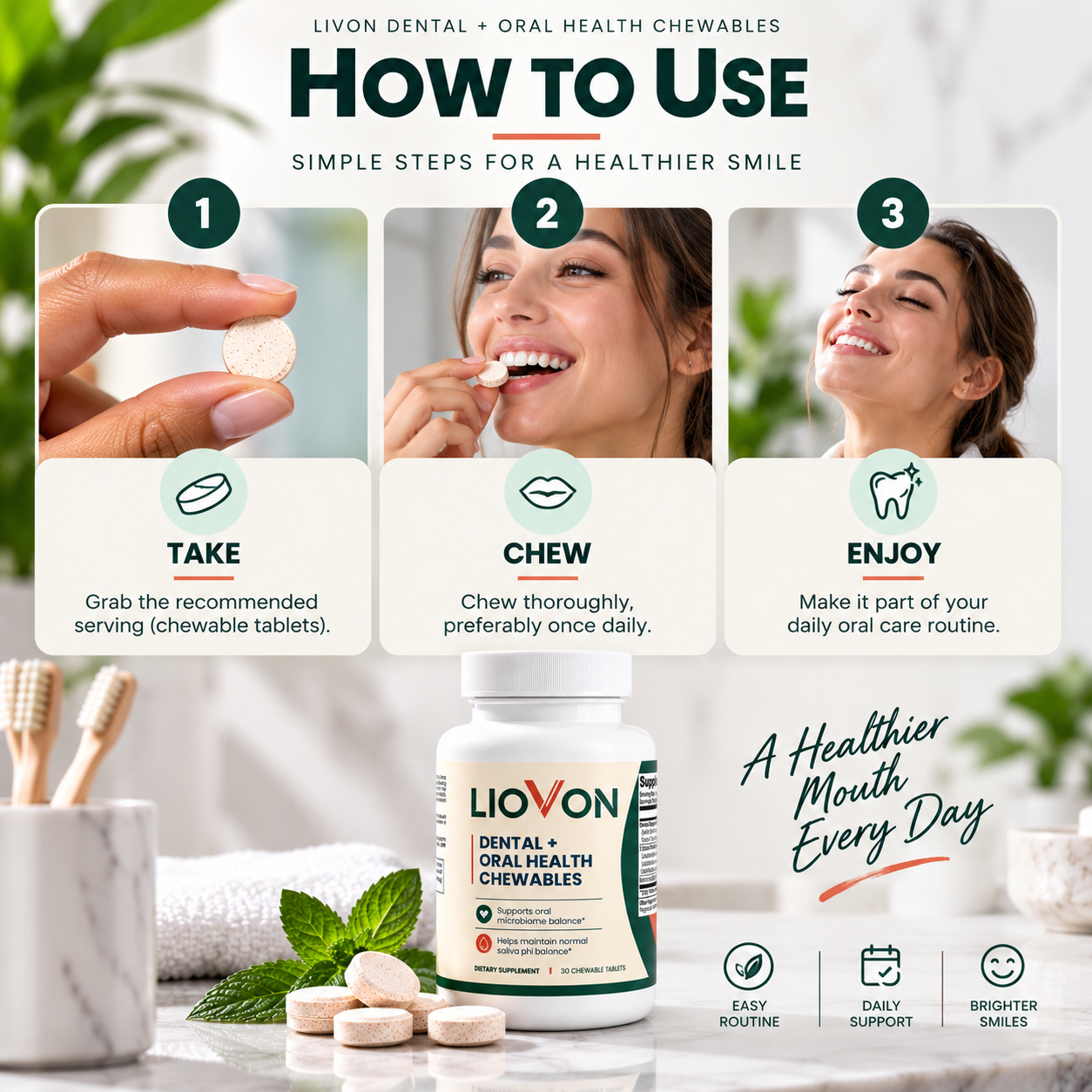 LIOVON Dental + Oral Health Chewables